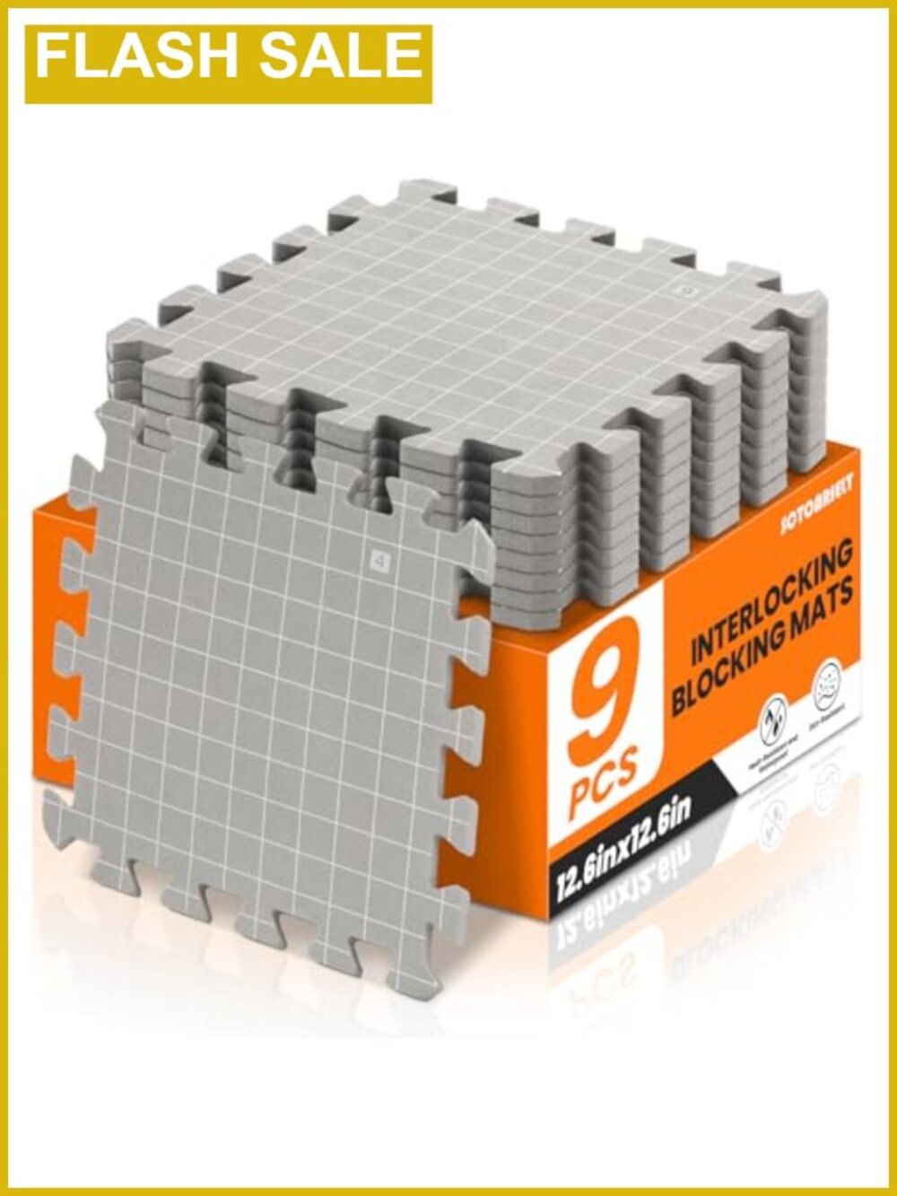 9 Pack Blocking Mats for Knitting & Crochet 12" x 12" with Grid